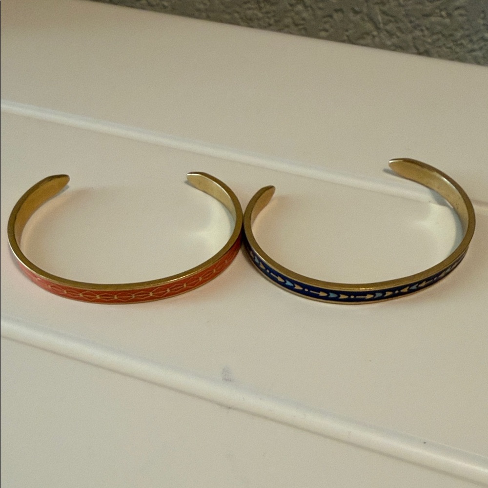 Stella & Dot Gold Cuff Bracelets